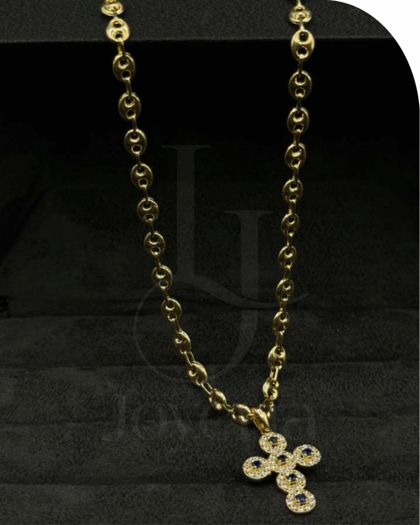 Cadena Gucci/Dije Cruz Circón