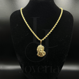 Cadena Cordón de San Francisco/Dije Rostro Jesucristo