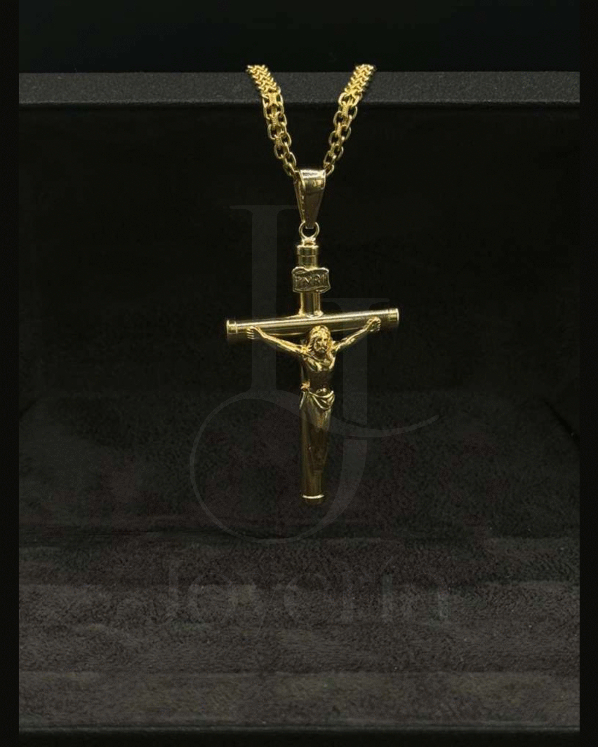 Cadena Tejido Chino/ Dije Cruz - Image 4