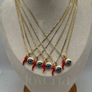 Cadena Dije Ojo Turco/Cuerno Italiano