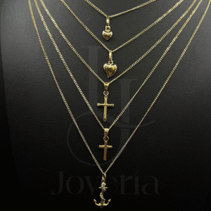 Set de 5 cadenas de dama delgadas