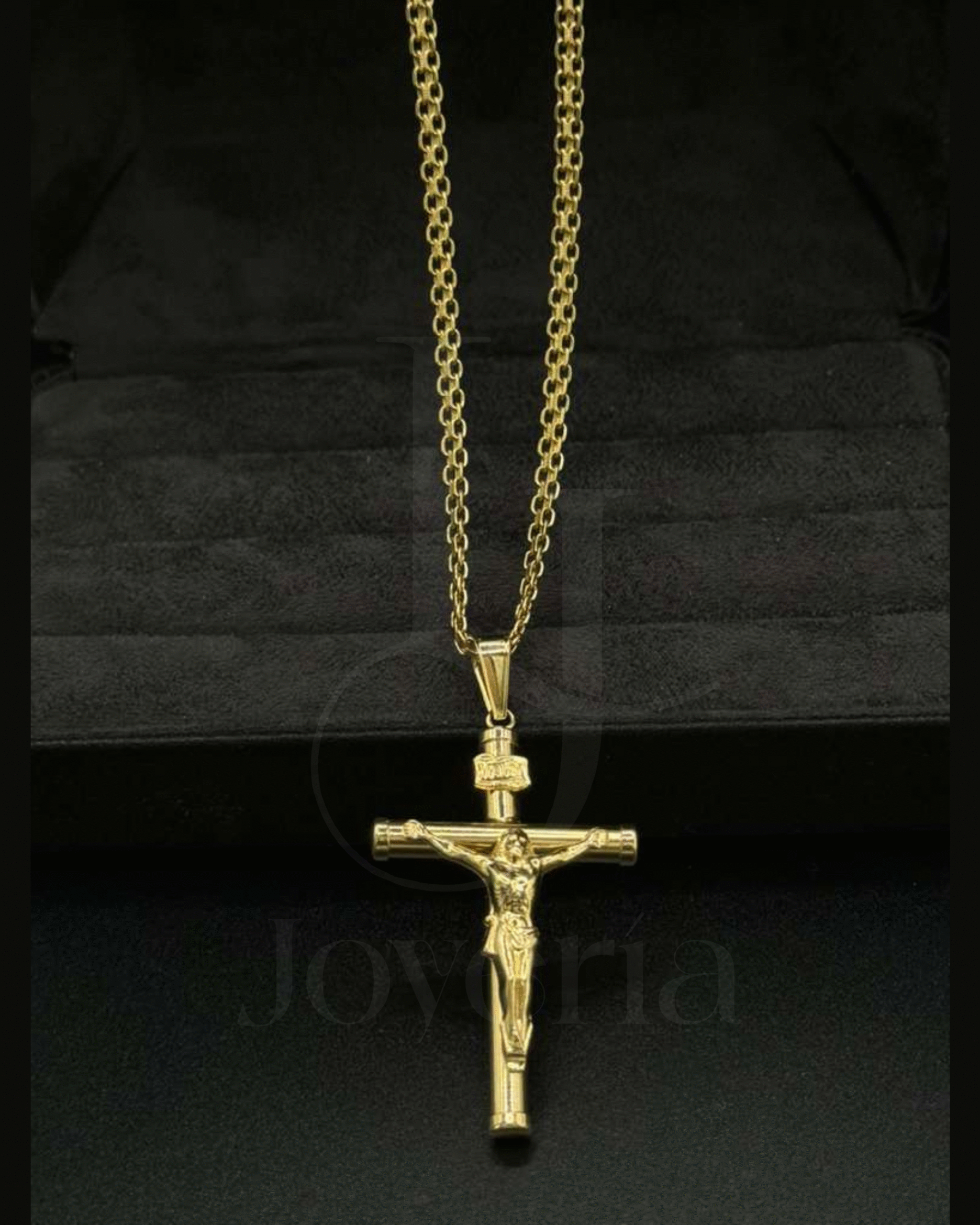 Cadena Tejido Chino/ Dije Cruz - Image 5