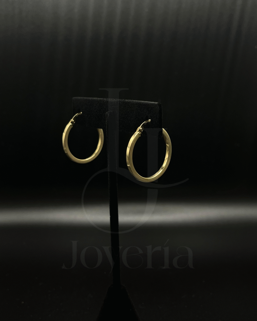 Argollas redondas lisas