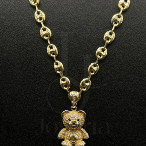 Cadena Gucci/ Dije Oso Circón