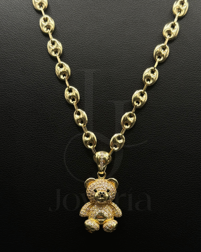 Cadena Gucci/ Dije Oso Circón