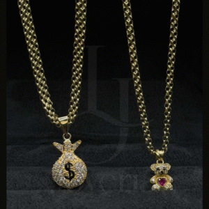 Cadena Tejido Chino/Dije Dólar/Dije Oso