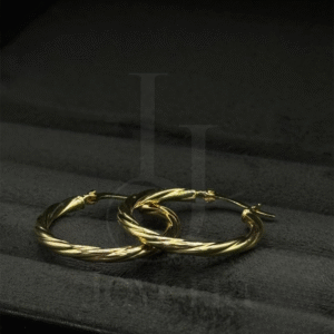 Argollas Redondas Texturizadas