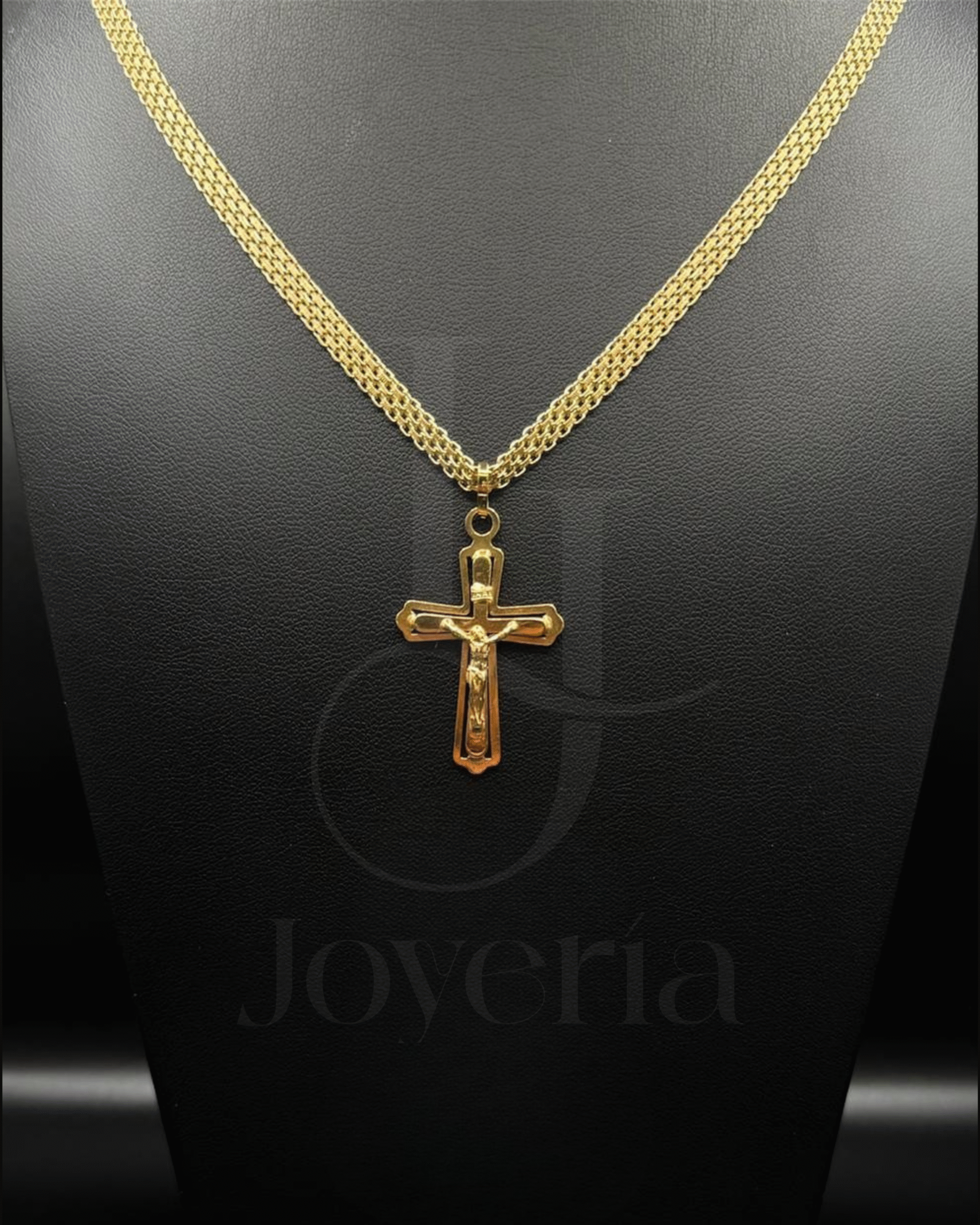 Cadena Tejido Chino/ Dije Cruz - Image 6