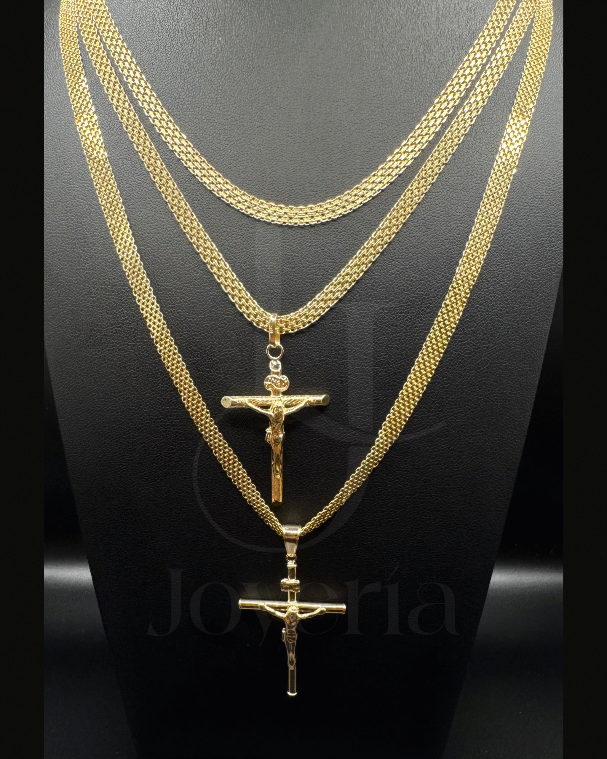 Cadena Tejido Chino/ Dije Cruz